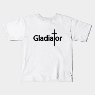 Gladiator text design Kids T-Shirt
